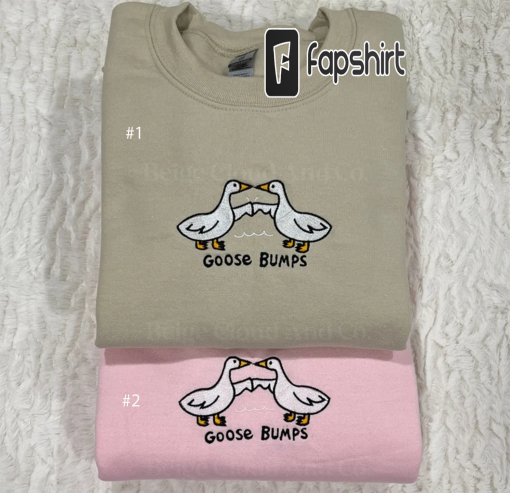 Goose Bumps Embroidered Sweatshirt