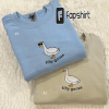 Goose Bumps Embroidered Sweatshirt