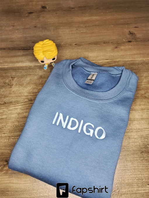 RM Indigo, Embroidered Hoodie/ BTS RM Embroidered Crewneck Sweatshirt