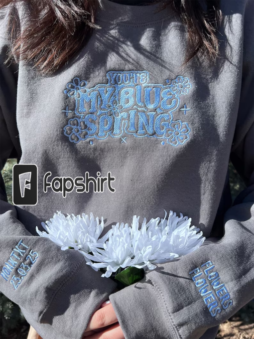 Blue Spring Sweatshirt