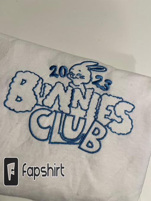 Bunnies Club embroidered hoodie, sweatshirt