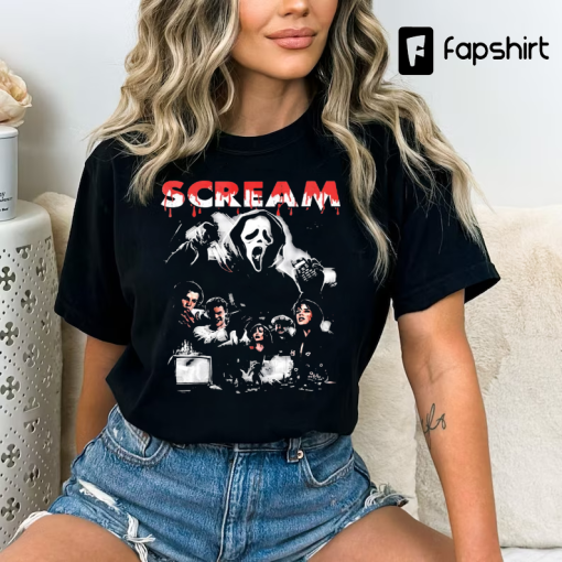 Scream Vintage Halloween Tshirt, Scream Movie T-shirt, Scream Shirt, scream movie t shirt Gift Tee for Men Women Unisex T-Shirt