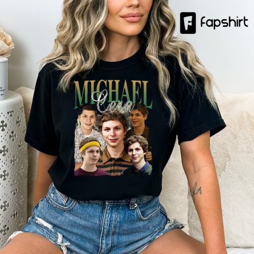 Michael Cera Vintage Washed T-Shirt,Actor Homage Graphic Unisex Long Sleeve, Bootleg Retro 90’s Fans Hoodie Gift