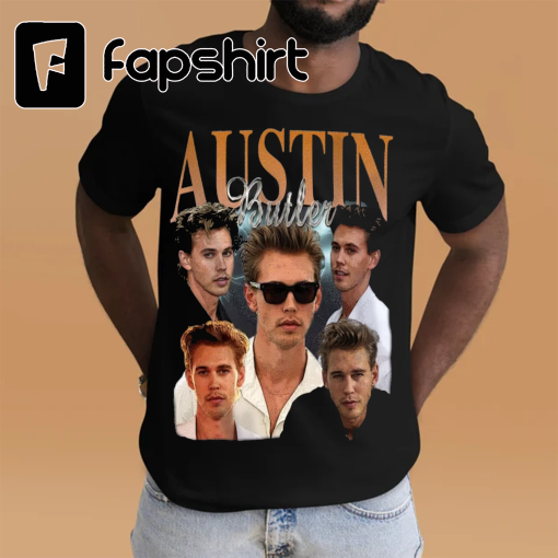 Austin Butler Vintage Washed T-Shirt,Actor Homage Graphic Unisex Long Sleeve, Bootleg Retro 90’s Fans Hoodie Gift