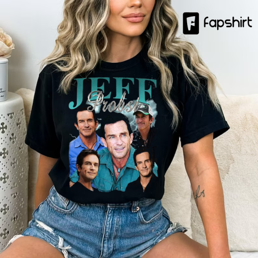 Jeff Probst Vintage Washed T-Shirt,Presenter Homage Graphic Unisex Long Sleeve, Bootleg Retro 90’s Fans Hoodie Gift