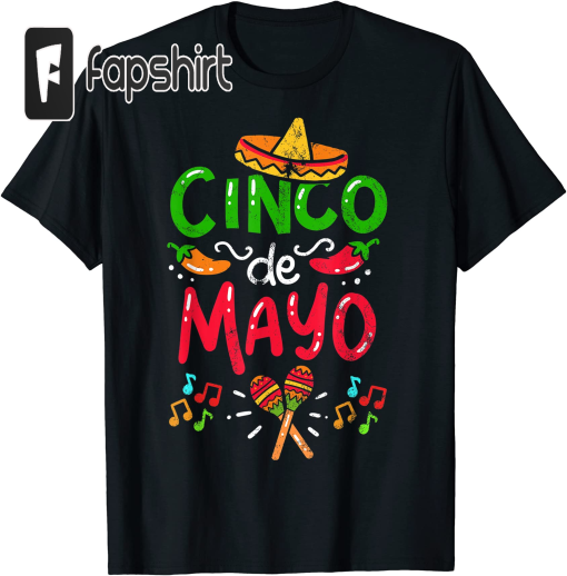 Vintage Cinco De Mayo Mexico T-Shirt