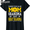 Blessed To Be Called Mom And Grandma Floral Mother’s Day T-Shirt