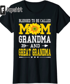 Womens Blessed To Be Called Mom Grandma…