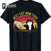 Retro Vintage Best Cat Mom Ever Fist Bump T-Shirt