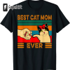 Vintage Best Cat Mom Ever Cat shirts for Women – Funny Cat T-Shirt