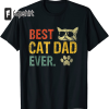 Retro Vintage Best Cat Mom Ever Fist Bump T-Shirt