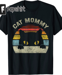 Cat Mommy Women Vintage Retro Black Cats…