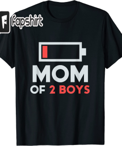 Mom of 2 Boys Shirt Gift from…