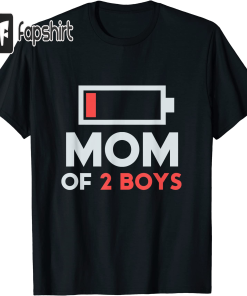 Mom of 2 Boys Shirt Gift from…