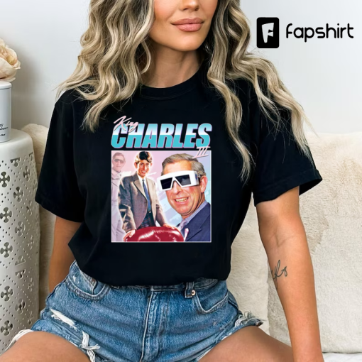 King Charles 3rd The Third Homage T-shirt Tee Top Retro Vintage 80’s 90’s Men’s Women’s Coronation May 2023