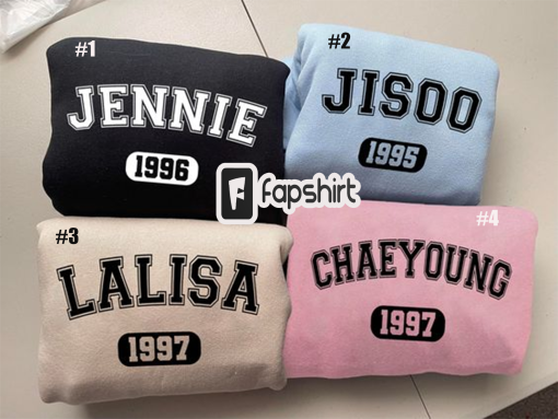 Blackpink Sweatshirt. Blackpink World Tour Shirt. Blackpink Jisoo, Lisa, Jennie, Rose Shirt. Born Pink Tour Shirt