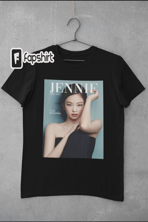 Jennie Blackpink Shirt, Pink Blackpink Graphic Tshirt, Jennie Blackpink Kpop Shirt, Magazine Cover Aesthetic Kpop Shirt