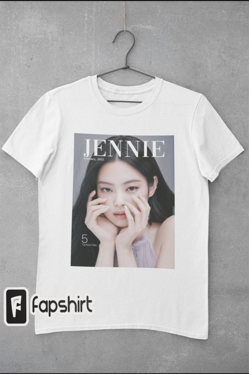 Jennie Blackpink Shirt, Pink Blackpink Graphic Tshirt, Jennie Blackpink Kpop Shirt, Magazine Cover Aesthetic Kpop Shirt