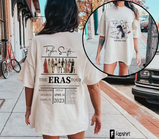 The Eras Tour 2023 Shirt, Swiftie Merch, Midnights Album Shirt, Taylor The Eras Shirt, Custom Tour Date Shirt