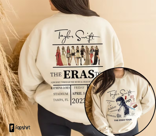 The Eras Tour 2023 Shirt, Swiftie Merch, Midnights Album Shirt, Taylor The Eras Shirt, Custom Tour Date Shirt