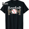 Ball Mom Heart Baseball Softball Mama Women Mothers Day 2022 T-Shirt