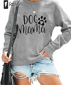 ALLTB Dog Mom Sweatshirt Women Dog Mama…