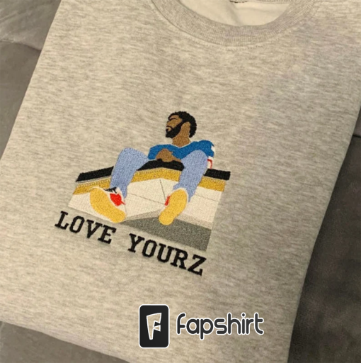 Love Yourz Embroidered Tee, Sweatshirt, Hoodie, JCoLe Inspired Embroidered Crewneck Sweatshirt, jcole Love yourz Embroidered shirt