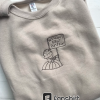 Snoopy Music Cassette Tape Embroidered Sweatshirt, Monochromatic Crewneck, Customize