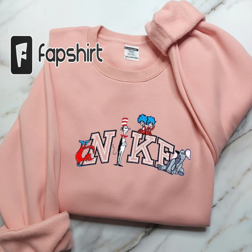 Remy Embroidered Sweatshirt, Cartoon Sweatshirts, Trending Crewneck, Embroidery Hoodie