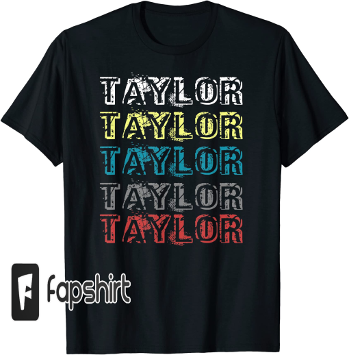 Sweat Heart TAYLOR Love Retro Design Funny Boys Girls Gift,Short Sleeve T-Shirt