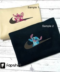 “Stitch x Angel Couples Embroidered Sweatshirt, Lilo…