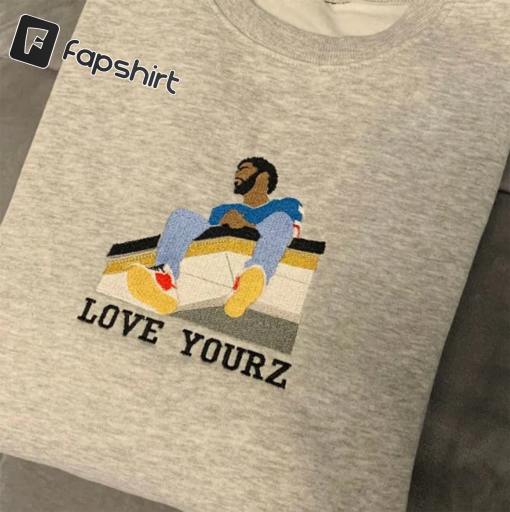 Love Yourz Embroidered Tee, Sweatshirt, Hoodie, JCoLe Inspired Embroidered Crewneck Sweatshirt, jcole Love yourz Embroidered shirt