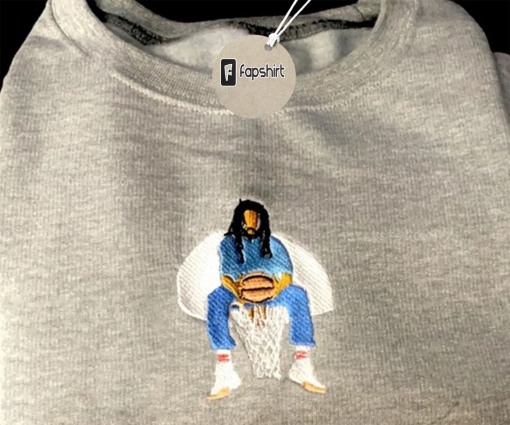 J Cole Crewneck Embroidered Crewneck Shirt gift idea embroidery custom unique