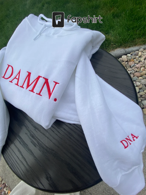 DAMN. Kendrick Lamar personalizable | embroidered Hoodie| Album cover| gift idea| rap merch