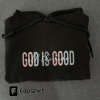 God is Good Sweatshirt, Jesús is King Sweatshirt, Embroidered Crewneck Sweatshirt Hoodie