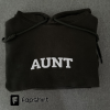 Aunt Embroidered Sweatshirt, Embroidered Crewneck Sweatshirt Hoodie