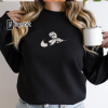 Toothless Night Fury x Light Fury Embroidered Sweatshirt, Couple Embroidered Sweater, Anniversary Embroidered Sweater, Couple Matching Ideas