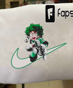 IZUKU MIDORIYA, Izuku midoriya embroidered sweatshirt, anime…