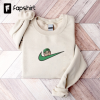 Swoosh Cat Woman Embroidered Sweatshirt