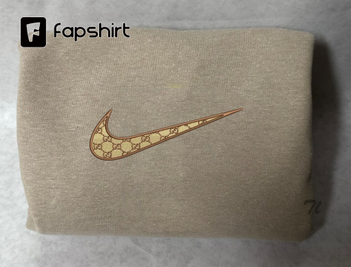 swoosh wall brand embroidery sweatshirt X hoodie