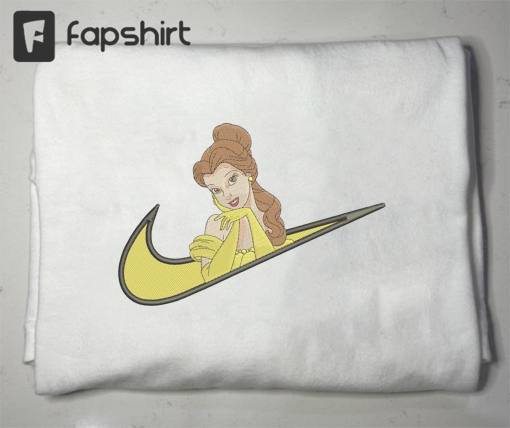 Swoosh Belle Sweet Disney Princess embroidered sweatshirt X hoodie