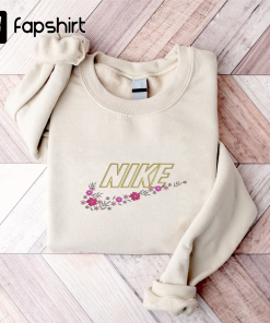 Flower Logo Shirt, Matching embroidery sweatshirt, Friend…