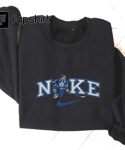 Hockey Player Embroidered Crewneck, Custom Brand Sport…