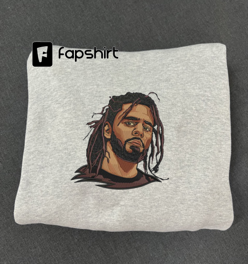 J cole Embroidered Sweatshirt, Embroidered Crewneck Sweatshirt Hoodie