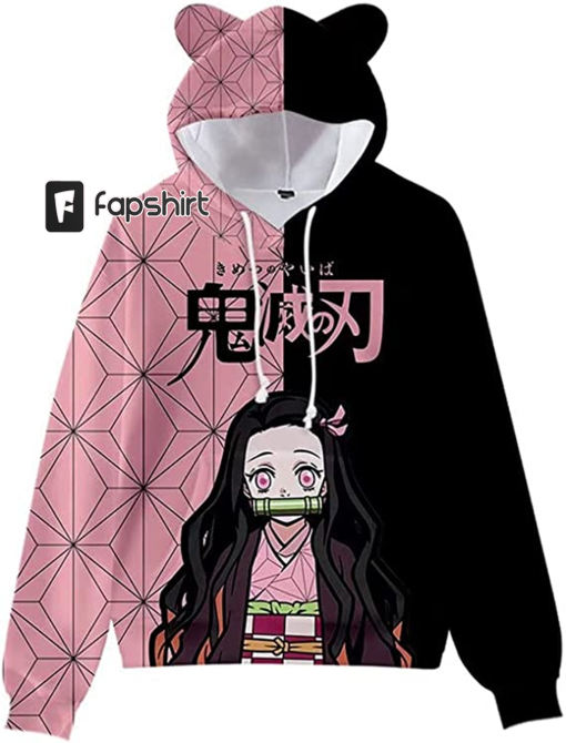 YUESUO Anime Lemon Slayer Hoodies, Unisex 3D Printed Cosplay Sweatshirt for Men Women Boys Girls