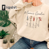 Grandma’s Garden Sweatshirt or Hoodie, Flower Sweatshirt, Birth Flower Sweatshirt, Mama Sweatshirt, Mom Sweatshirt, Custom Name Hoodie