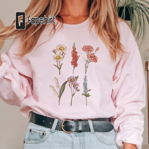 Custom Birth Month Sweatshirt Birth Flower Sweater, Birth Flower Shirt, Grandma’s Garden, Personalized Mom Gift Grandma Mother’s Day Gift