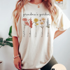 Nana’s Garden Growing Since Shirt with Custom Birth Flowers – Mothers Day Gift – Unique Grandma Gift – Personalized Names Flowers Date