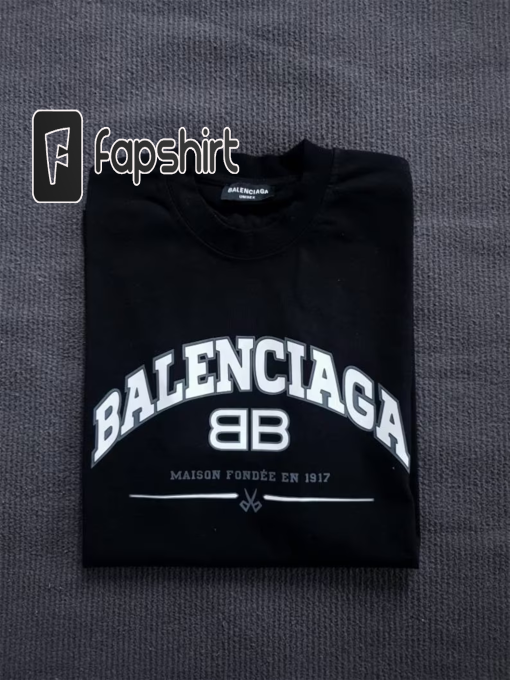 Balenciaga Authentic Vintage Black Unisex Cotton T-Shirt