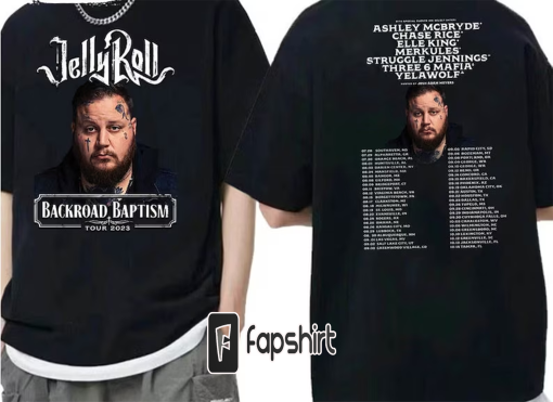 Jelly Roll 2023 Tour Shirt, Jelly Roll Backroad Baptism 2023 Tour Shirt, Jelly Roll Shirt, Jelly Roll Concert 2023